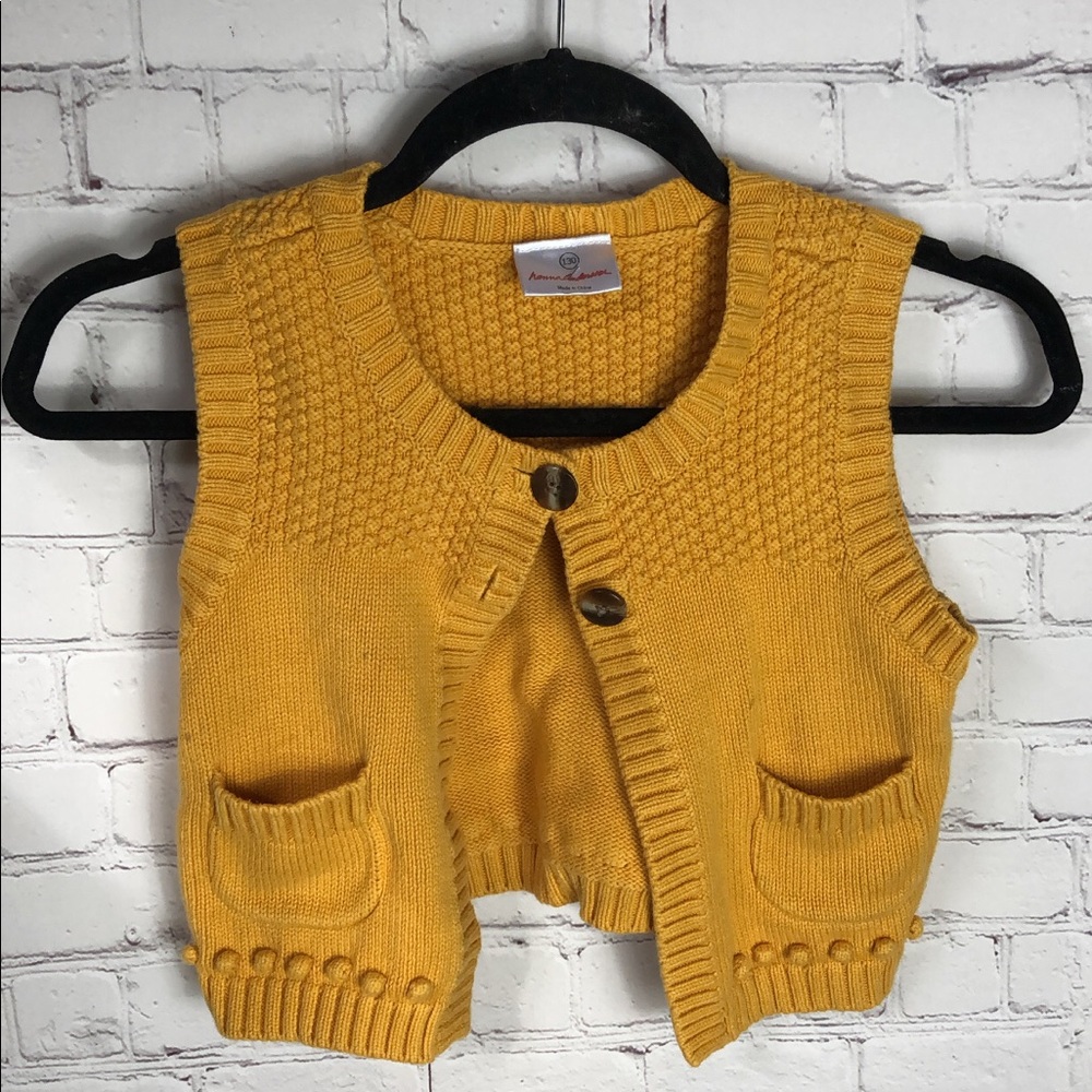 Hannah Anderson yellow knitted vest